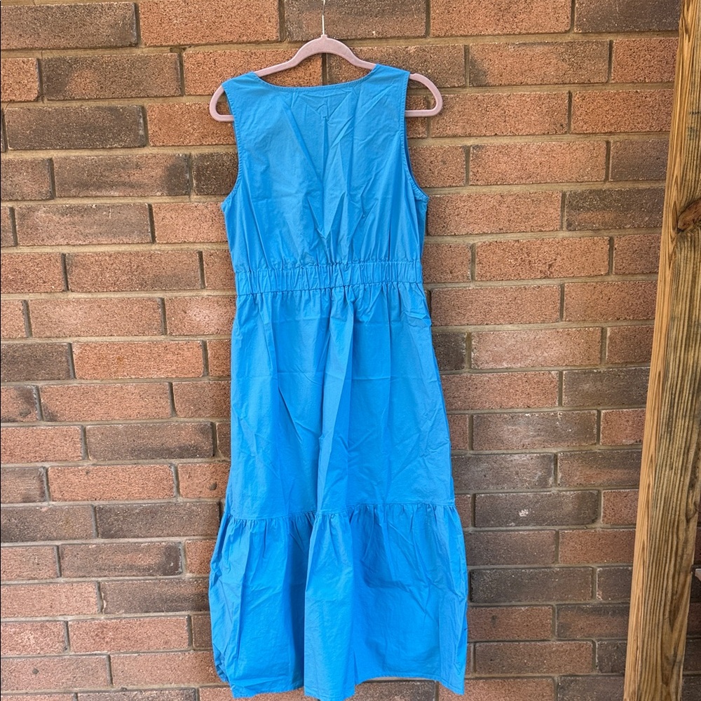 French Connection Vibrant Blue Maxi Dress Wome's Size Large - Picture 7 of 11